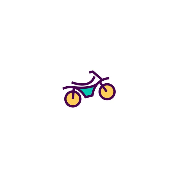 Diseño icono de la motocicleta. Icono de transporte vector de diseño — Vector de stock