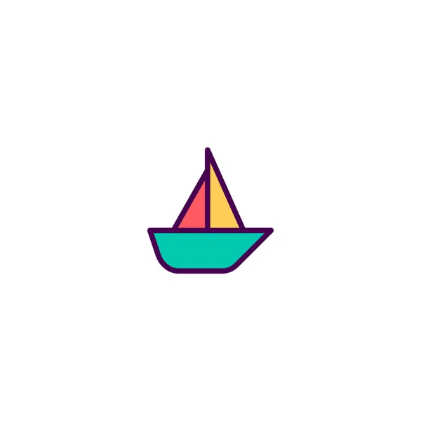 Sailboat icon design. Transportation icon vector design — Stock Vector