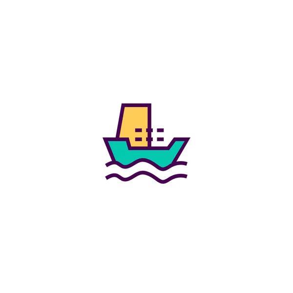 Schip pictogram ontwerp. Vervoer pictogram vector design — Stockvector