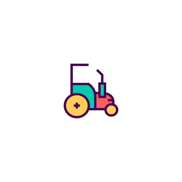 Diseño del icono del tractor. Icono de transporte vector de diseño — Vector de stock