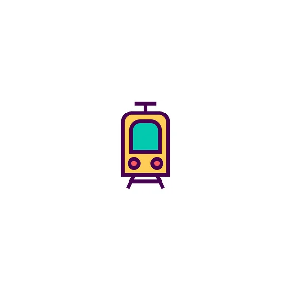 Дизайн значка поезда. Проектирование векторных значков транспорта — стоковый вектор