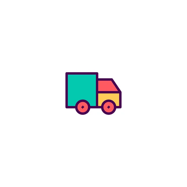 Conception d'icône de camion. Conception vectorielle icône de transport — Image vectorielle