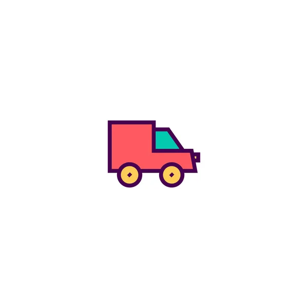 Design de ícone de caminhão. Design de vetor ícone de transporte — Vetor de Stock