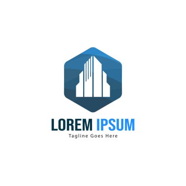 Gayrimenkul logosu şablon tasarımı. modern çerçeve ile minimalist Gayrimenkul logosu