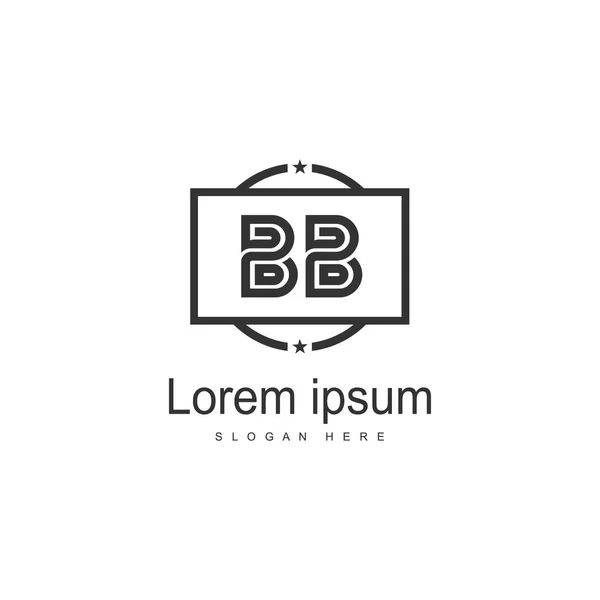 Дизайн логотипа BB Letter. Творческая икона современности — стоковый вектор