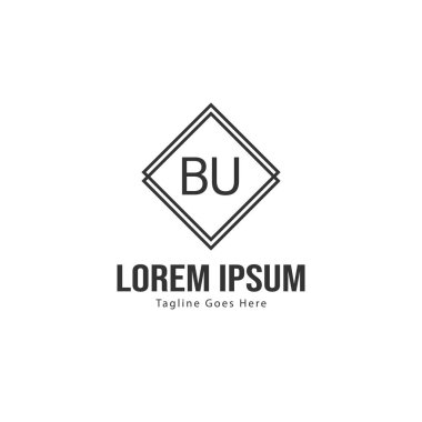 Bu Mektup Logo Tasarım. Yaratıcı Modern Bu Mektuplar Simge İllüstrasyon