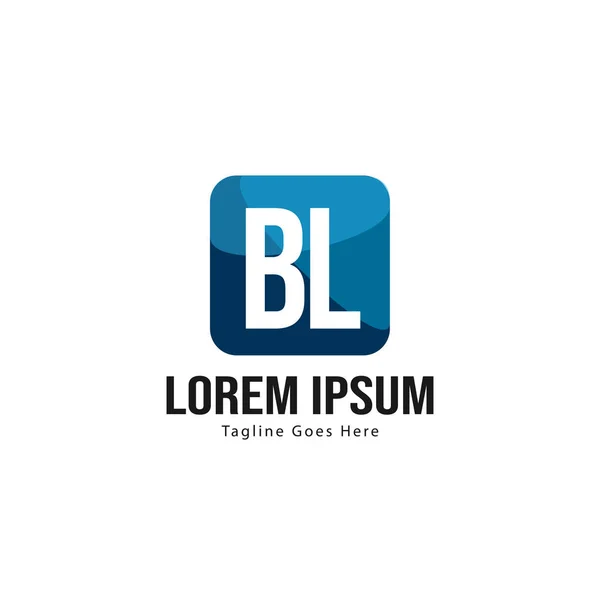 Bl brev logo design. Creative modern bl Letters ikon Illustration — Stockfoto