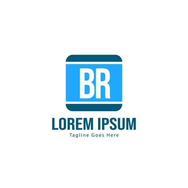 BR Carta Logo Design. Ilustração de Ícone de Letras BR Modernas Criativas —  Vetores de Stock