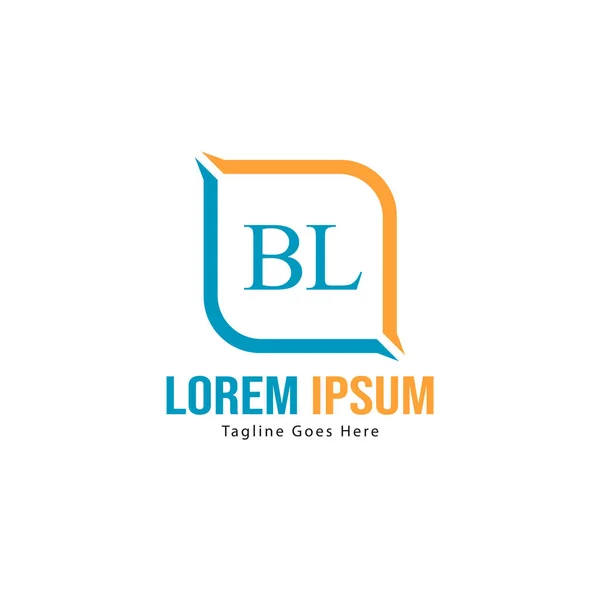 Návrh loga v písmenu BL. Kreativní moderní BL-ikona ilustrace — Stockový vektor