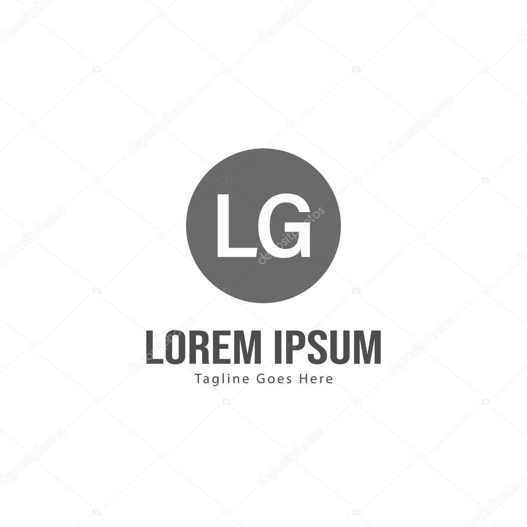 Initial Lg Logo Template With Modern Frame Minimalist Lg Letter Logo Vector Illustration 281271278 Larastock