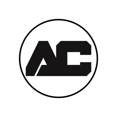 Basit Biçimli AC Harfi Logo Tasarımı