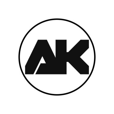 AK Harfi Logo Tasarımı Basit Biçimli