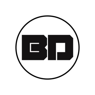 BD Harf Logo Tasarımı Basit Biçimli