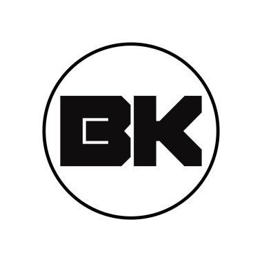 Basit BK Harfli Logo Tasarımı