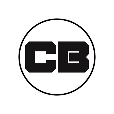 CB Harf Logo Tasarımı Basit Biçimli