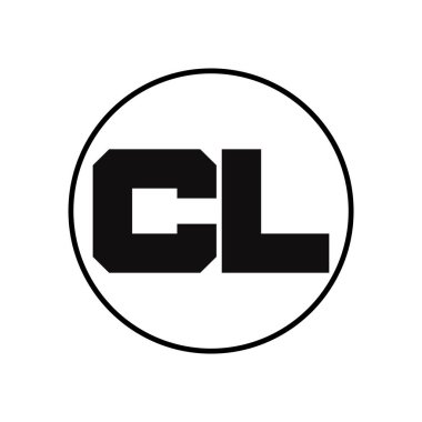 Basit Biçimli CL Harf Logo Tasarımı