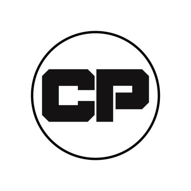 CP Harf Logo Tasarımı Basit Biçimli