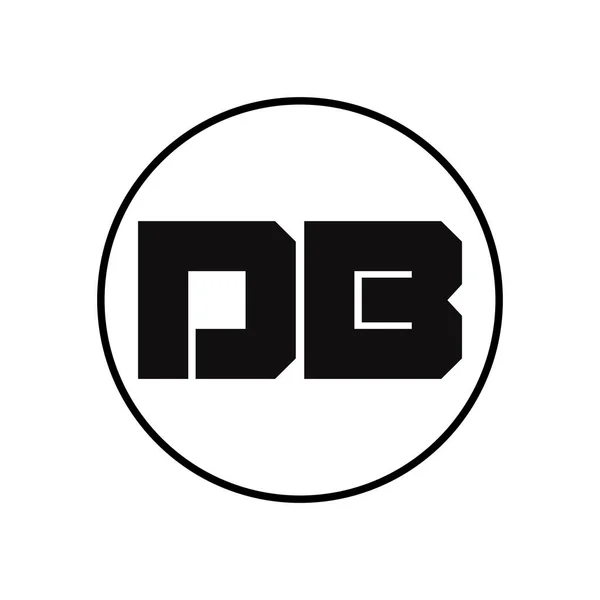 简约风格的Db字母标志设计 — 图库矢量图片