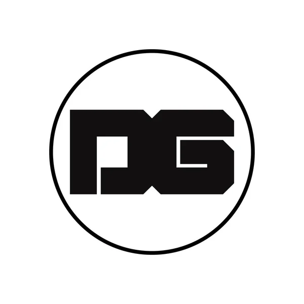 Letter Logo Suunnittelu Yksinkertaisella Tyylillä — vektorikuva