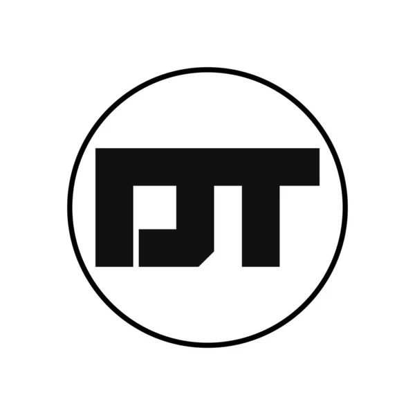 Letter Logo Design Con Stile Semplice — Vettoriale Stock