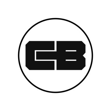 Basit Biçimli EB Harf Logosu Tasarımı