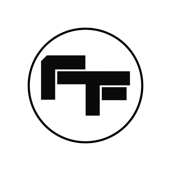 Ff字母标志设计简约风格 — 图库矢量图片