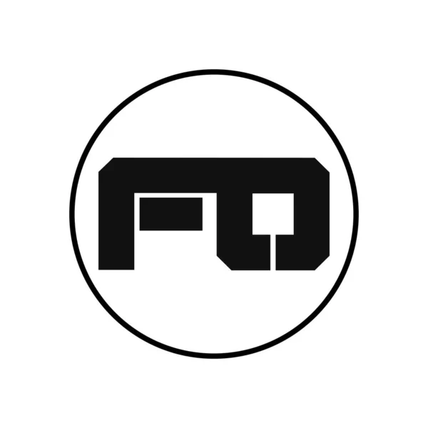 Fo简约风格的字母标识设计 — 图库矢量图片
