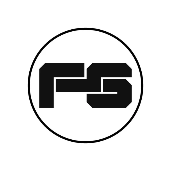 List Logo Design Prostym Stylem — Wektor stockowy