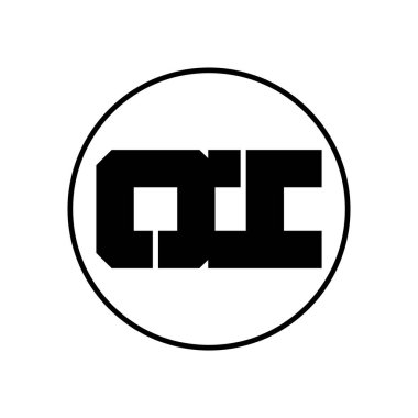 OI Harf Logosu Tasarımı Basit Biçimli