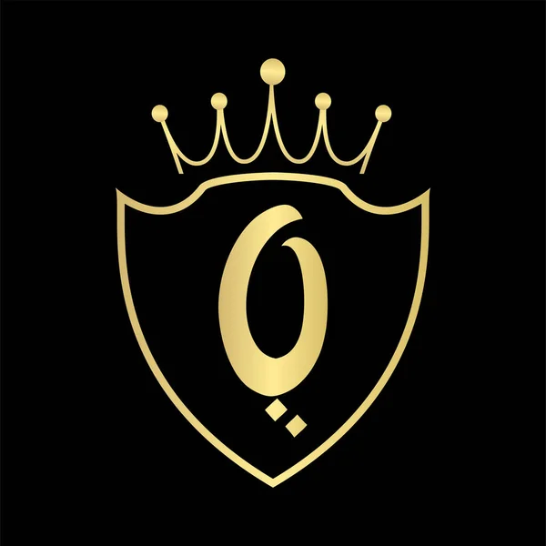 Logo Altın Harf Logosu Tasarımı Basit Stili — Stok Vektör