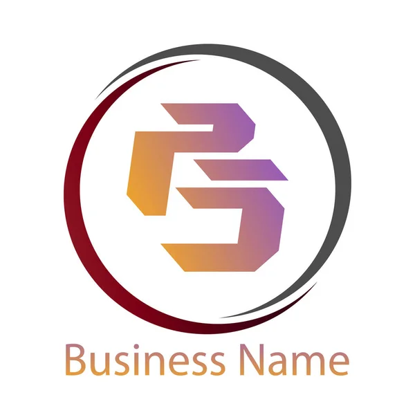 Logo Business Letter Logo Design Con Stile Semplice Vettoriale Stock