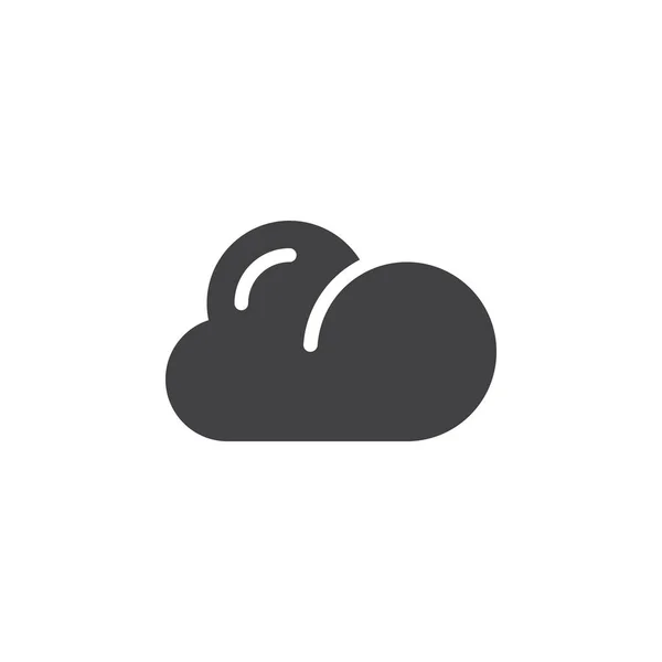 Σύννεφο Εικονίδιο Διάνυσμα Γεμάτο Σημάδι Επίπεδη Σταθερή Εικονόγραμμα Που Απομονώνονται — Διανυσματικό Αρχείο