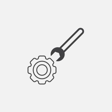 Beyaz arkaplanda teknik destek simgesi izole edildi 