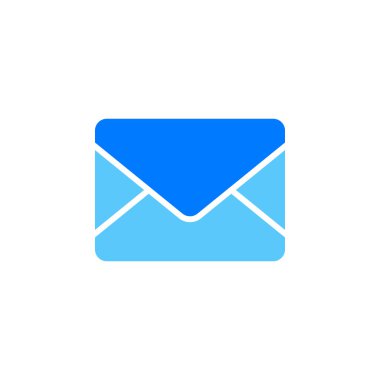 Posta simge vektör, mesaj katı logo illüstrasyon, zarf piktogram beyaz izole