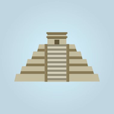 Maya Piramit vektör çizim