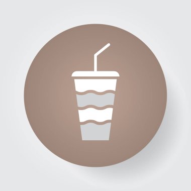 Beyaz arka plan üzerinde izole soda simgesi