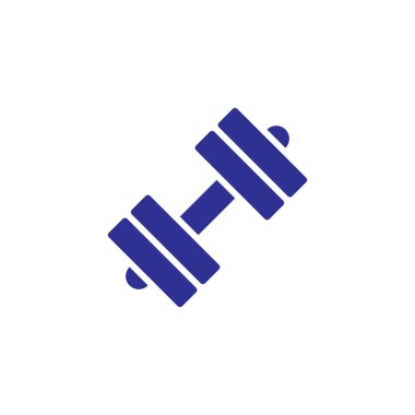 Beyaz arka plan üzerinde izole dumbbell simgesi 