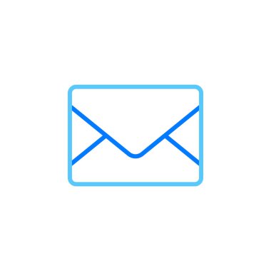 adres satırı simgesi, mesaj anahat vektör logo illüstrasyon, zarf doğrusal piktogram beyaz izole