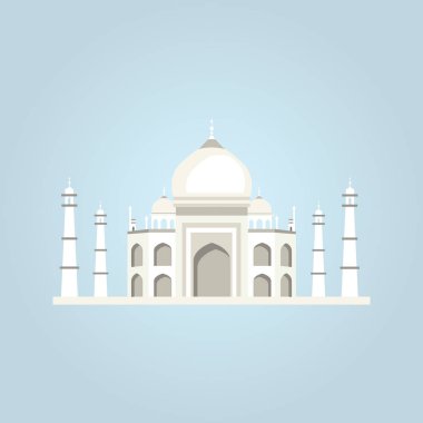 Taj mahal vektör çizim