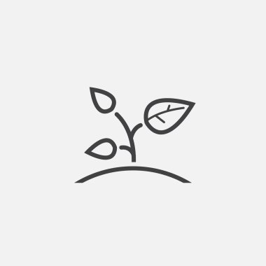 Beyaz arka plan üzerinde izole simgesi filiz