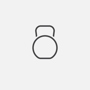 Beyaz arka plan üzerinde izole ağırlık simgesi 