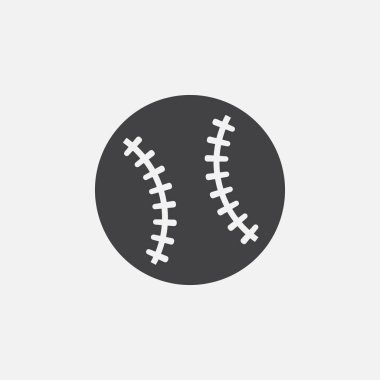 Beyaz arka plan üzerinde izole beyzbol simgesi 