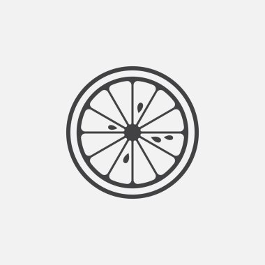 Beyaz arka plan üzerinde izole limon simgesi 