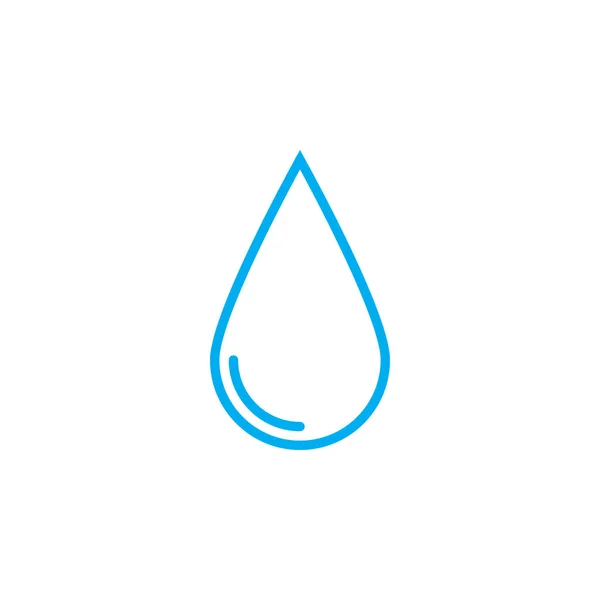 Піктограма Краплі Води Ізольована Білому Тлі — стоковий вектор