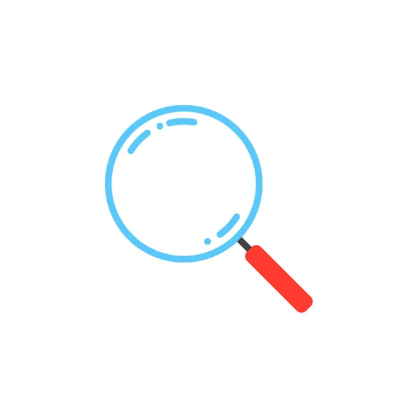 Διάνυσμα Αναζήτησης Εικονίδιο Μεγεθυντικός Φακός Στερεά Λογότυπο Εικονογράφηση Πολύχρωμο Εικονόγραμμα — Διανυσματικό Αρχείο