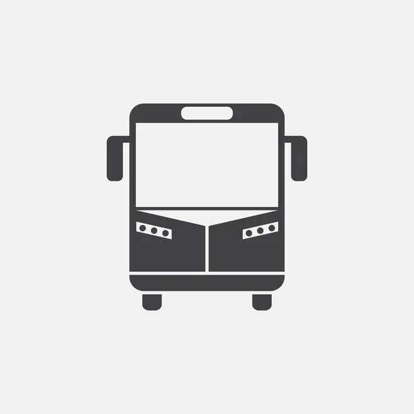 Bus Icon Isolated White Background — Stock Vector