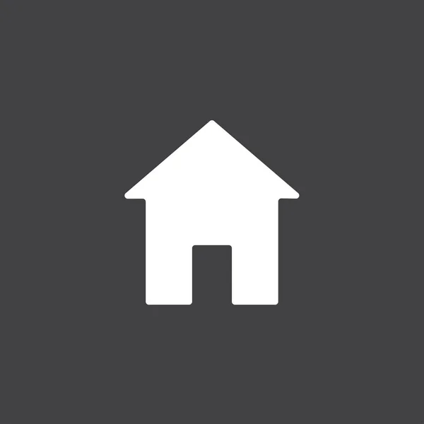 Icona Home Isolata Sfondo Bianco — Vettoriale Stock