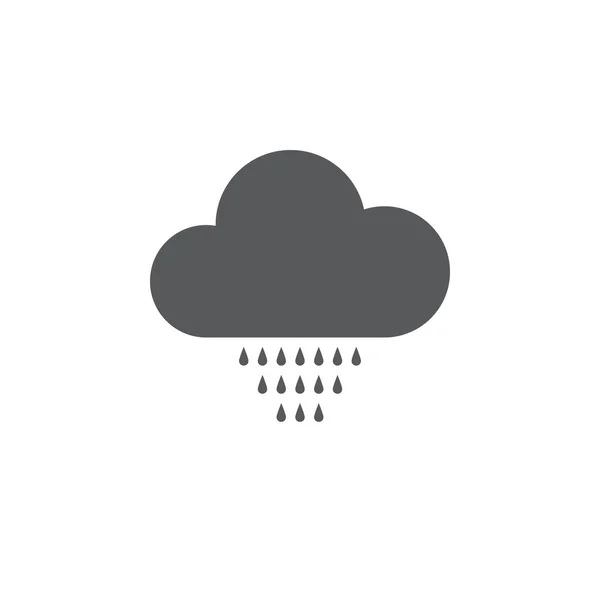 Drizzle Weather Icon Isolated White Background — Stock Vector