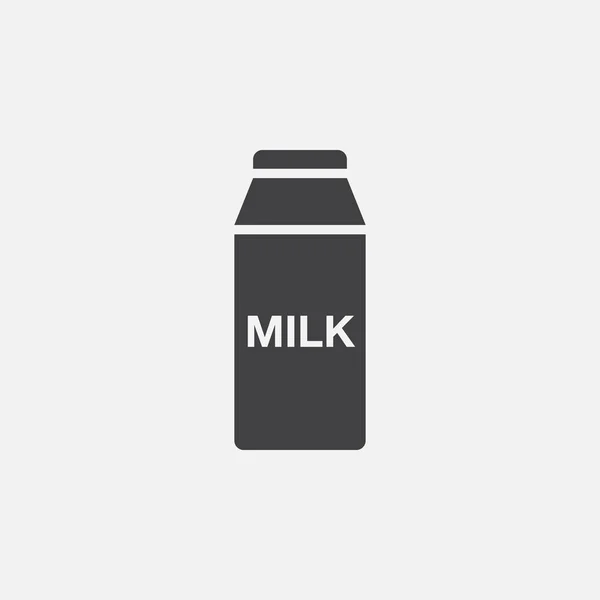在白色背景下隔离的牛奶图标 — 图库矢量图片