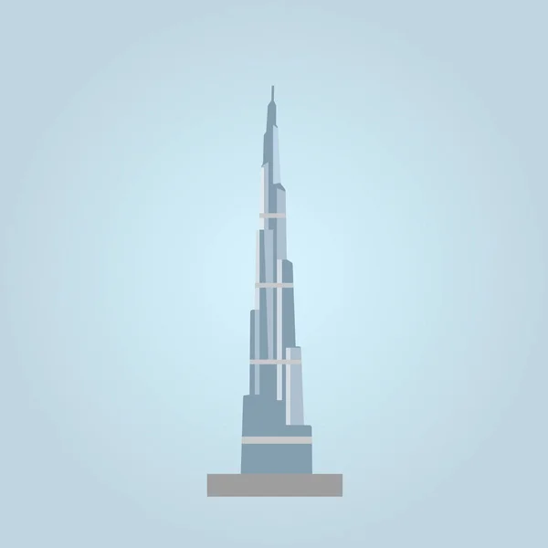 Burj Khalifa Vector Illustration — Stock Vector